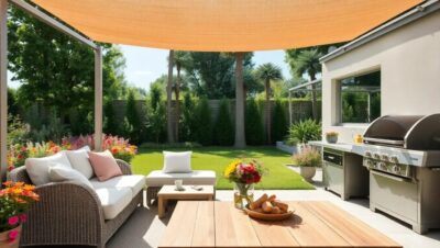 ideas de toldos para jardines con barbacoa y zona chill out toldos top toldos exteriores protección solar