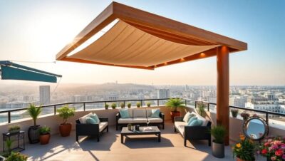 soluciones de sombra para aticos combinacion de toldos y pergolas toldos top toldos exteriores protección solar