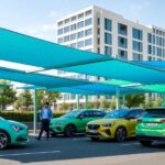 Toldos para parkings de empresa: soluciones modulares