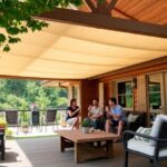 Toldos para porches de chalets: opciones económicas y duraderas